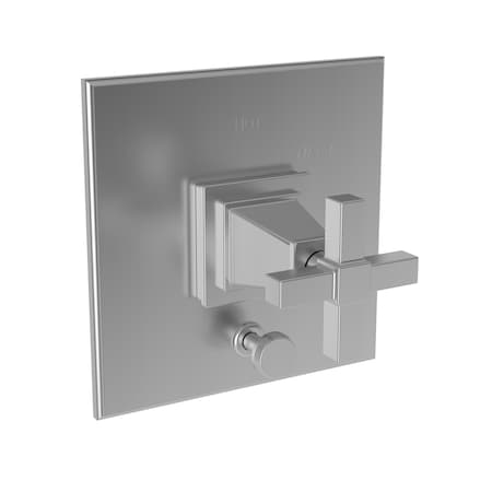 Newport Brass Pressure Tub & Shower Diverter Plate W/ Handle in Stainless Steel, Pvd 5-3152BP-20